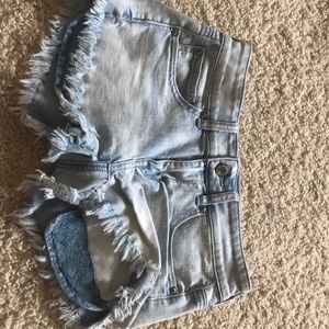 Light wash Jean shorts